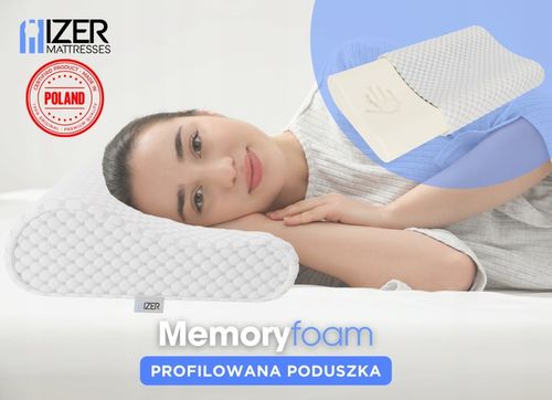 Poduszka Ortopedyczna profilowana VISCO Memory do spania na boku na Arena.pl