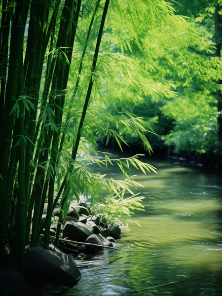 Plakat 60x80cm Spokój Bambusów zdjęcie 1