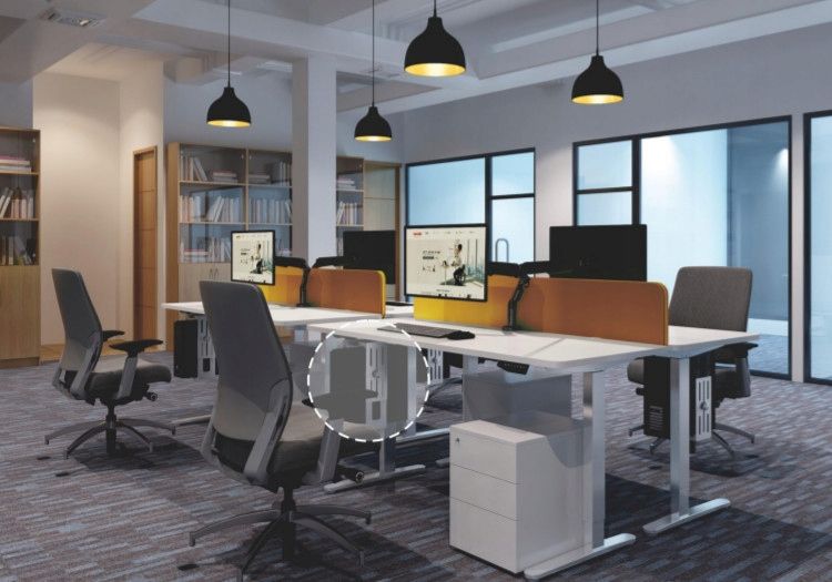 Uchwyt na komputer PC stacjonarny pod biurko blat SPB-101B (czarny) zdjęcie 7