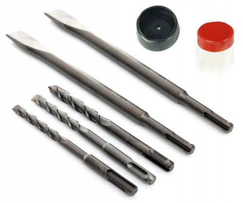 MŁOT UDAROWY MŁOTOWIERTARKA + DŁUTA, WIERTEŁA SDS+ na Arena.pl