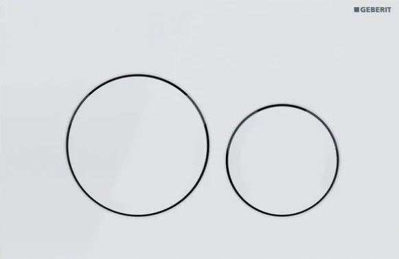 Przycisk spłukujący do WC Geberit Delta Biały zdjęcie 1