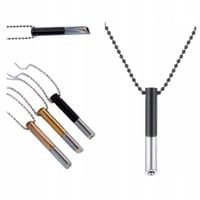 NASZYJNIK GWIZDEK UWALNIA STRES RZUCANIE PALENIA JOGA DWUKOLOROWY CZARNY