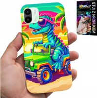 ETUI DO XIAOMI REDMI A1 - DINOZAUR W CIĘŻARÓWCE WZORY DLA DZIECI