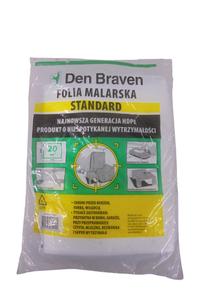 FOLIA MALARSKA STANDARD 4Mx5M 20m2 zdjęcie 1