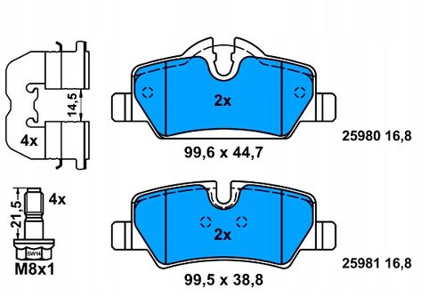 KLOCKI HAM TYL MINI F55 14- ATE na Arena.pl