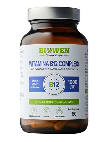 Biowen Witamina B12 Complex+ 60 kapsułek na Arena.pl