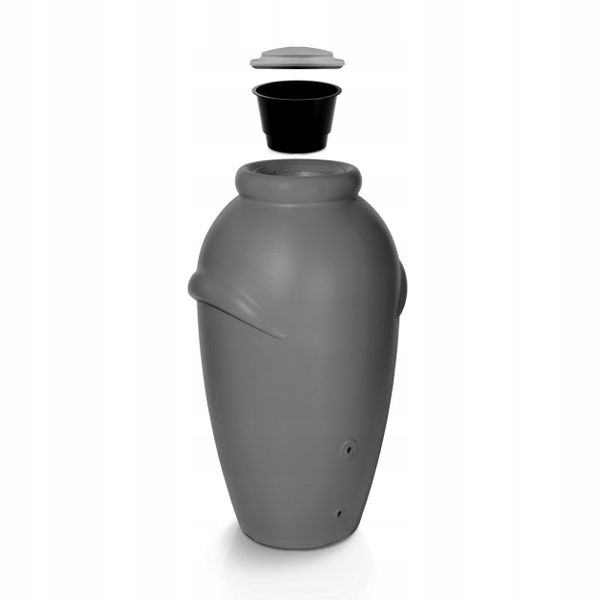 Zbiornik AQUACAN 210 l + przyłącza, podstawa | Grafit, Pojemność: 210 l, Wymiary 56x60x113 cm, Kolor Grafit, Waterform, Prosperplast zdjęcie 2