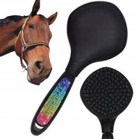 Szczotka York RAINBOW do grzywy i ogona konia czarna - WYGODNA i