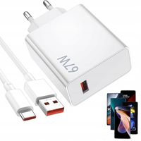 SZYBKA ŁADOWARKA XIAOMI USB-C 67 W Z 1M KABLA DO TRANSMISJI DANYCH