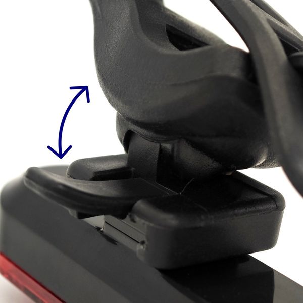 Lampka rowerowa 4 tryby pracy USB czerwona zdjęcie 3