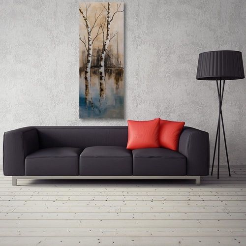 Obraz na płótnie - Canvas, Malowane brzozy 40x60 na Arena.pl