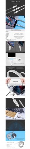 Nillkin Kabel Plus III USB-C Micro USB Typ C Grey na Arena.pl