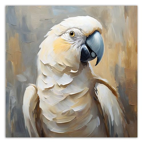 Obraz drukowany na płótnie, Olejny Papuga 30x30 na Arena.pl