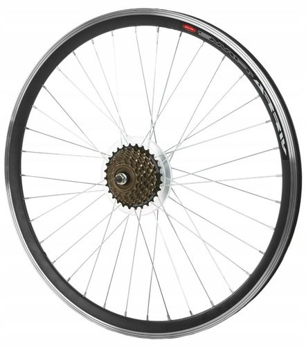 KOŁO ROWEROWE 28 CALI 29 700C TYŁ TYLNE WOLNOBIEG 7 RZĘDOWY CZARNE SHIMANO na Arena.pl