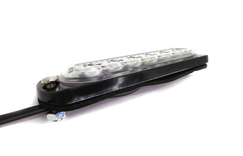 Lampa obrysowa strobo 6 LED 12V-24V, zielona zdjęcie 5