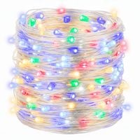 Lampki choinkowe 100 LED druciki mikro na baterie