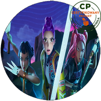 Opłatek waflowy na tort - K-Pop Demon Hunters