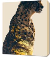 Obraz 50x60cm Gepard Duch Sawanny