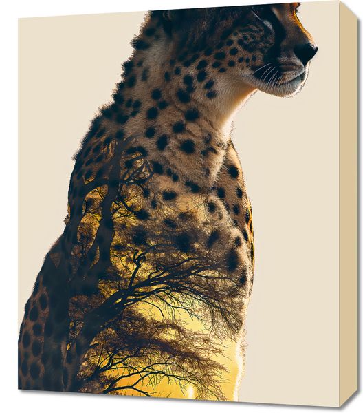 Obraz 50x60cm Gepard Duch Sawanny zdjęcie 1