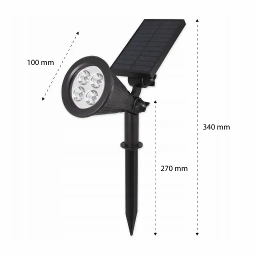 REFLEKTOR ogrodowy WBIJANY szpikulec LED SOLARNY zdjęcie 2