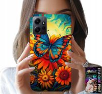 ETUI DO XIAOMI NOTE 12 4G - MOTYLE MOTYLKI KWIATKI RÓŻE OBUDOWA