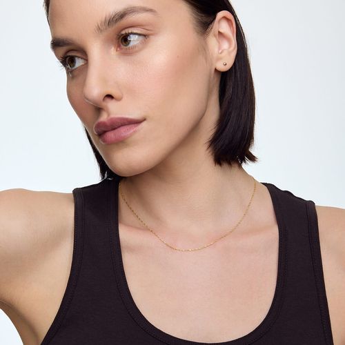 złoty delikatny łańcuszek z regulacja długości 38cm na Arena.pl