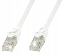 Patchcord 100% miedź TechlyPro Cat.6 U/UTP, 0,5 m, biały