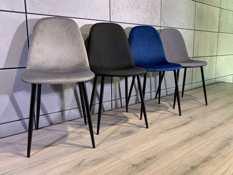 Krzesło tapicerowane GIULIA VELVET BLACK zdjęcie 12