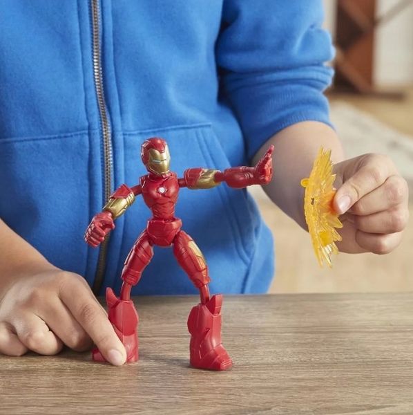 FIGURKA LALKA HASBRO AVENGERS IRON MAN MARVEL BEND AND FLEX zdjęcie 5