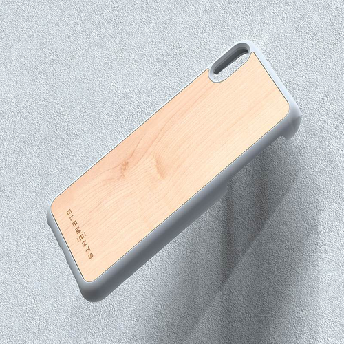 Drewniane etui do iPhone Xs Max (Light Grey) #0 na Arena.pl