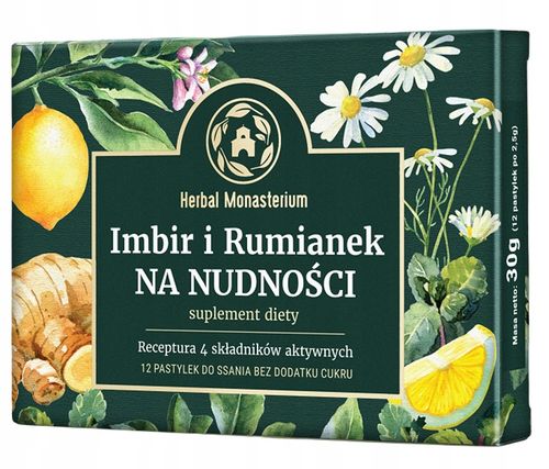 Imbir I Rumianek Na Nudności 12 Pastylek na Arena.pl