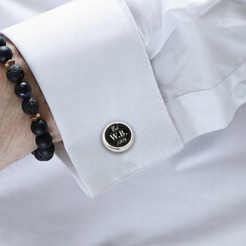 Spinki do mankietów z grawerem | Inicjały Urodziny na Arena.pl