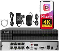 REJESTRATOR IP POE HILOOK 8x PoE do kamer IP do 8Mpx Aplikacja HIKVISION