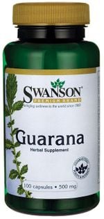 Guarana 500 mg 100 kapsułek SWANSON