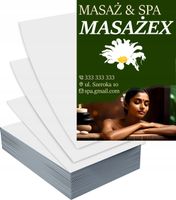 Ulotki A5 100szt reklamowe firmowe MASAŻ SPA dużo wzorów gotowy projekt