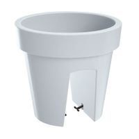 Doniczka na balustradę Lofly DLOFR250 | Biały, Kształt Okrągły, Wymiary 24.5x22.5 cm, Kolor Biały, Prosperplast