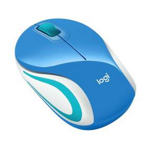 Mysz Logitech Wireless Mini Mouse M187 (910-002733) Niebieska na Arena.pl