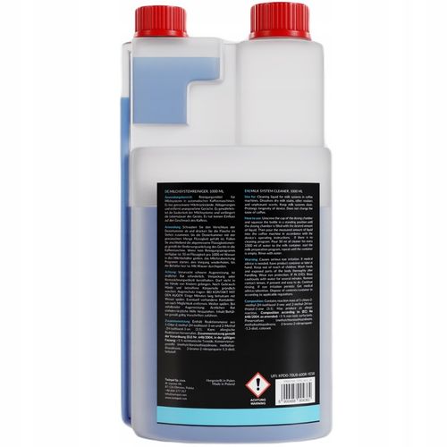 PŁYN DO CZYSZCZENIA SYSTEMU MLECZNEGO USUWANIE OSADÓW SYSTEMU MLEKA 500ml - na Arena.pl