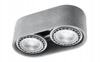 Spot sufitowy BASIC 2 beton Sollux Lighting