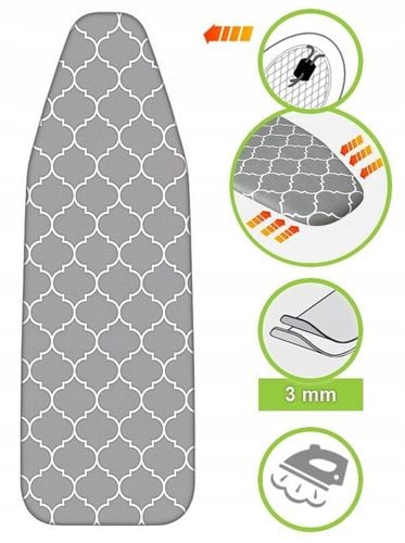 Pokrowiec na deskę do prasowania z podkładem GRUBY 120x38 120x40 120x42 na Arena.pl