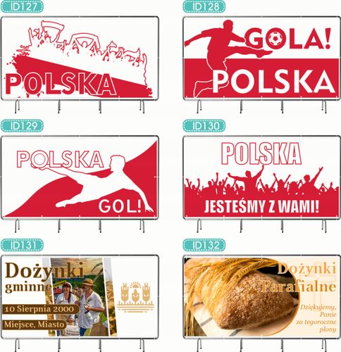 BANER REKLAMOWY 200x100cm projekt w cenie różne wzory WYROBY SWOJSKIE na Arena.pl