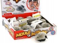 MYSZ NAKRĘCANA SZARA (12SZT)