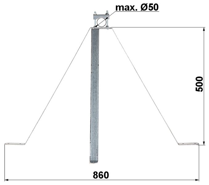 OBEJMA MUROWA OMP-50W50 zdjęcie 1