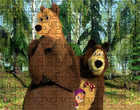Puzzle Masza i Niedźwiedź