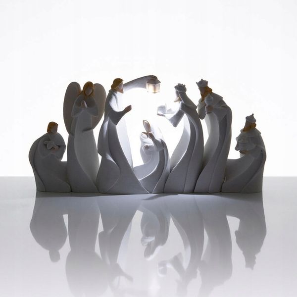 LEDowa SZOPKA bożonarodzeniowa FIGURKI do szopki zdjęcie 2