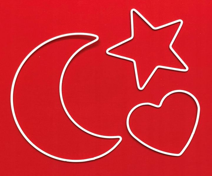 Obręcz metalowa SERCE CZARNE do łapacza snów 12cm zdjęcie 7