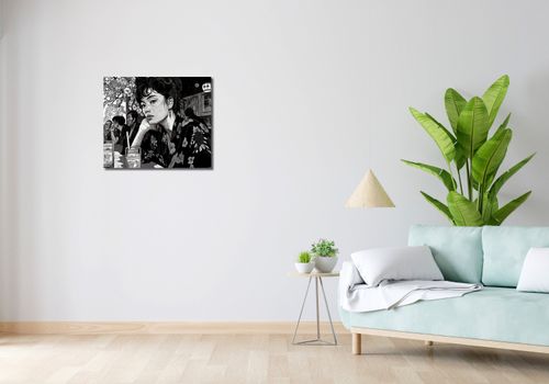 Obraz 60x50cm Czarne Kimono na Arena.pl