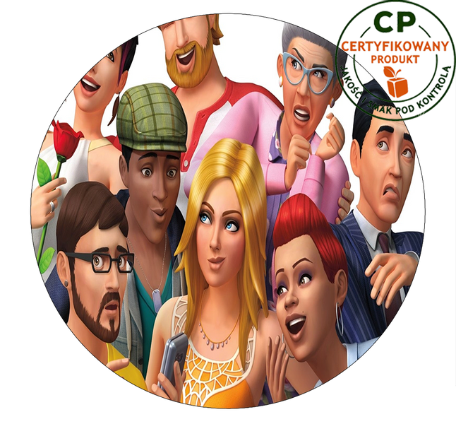 Opłatek na tort Sims zdjęcie 1