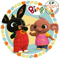 Opłatek na tort Królik Bing