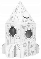 Kartonowa Niezwykła Rakieta do malowania i samodzielnego złożenia Tektorado